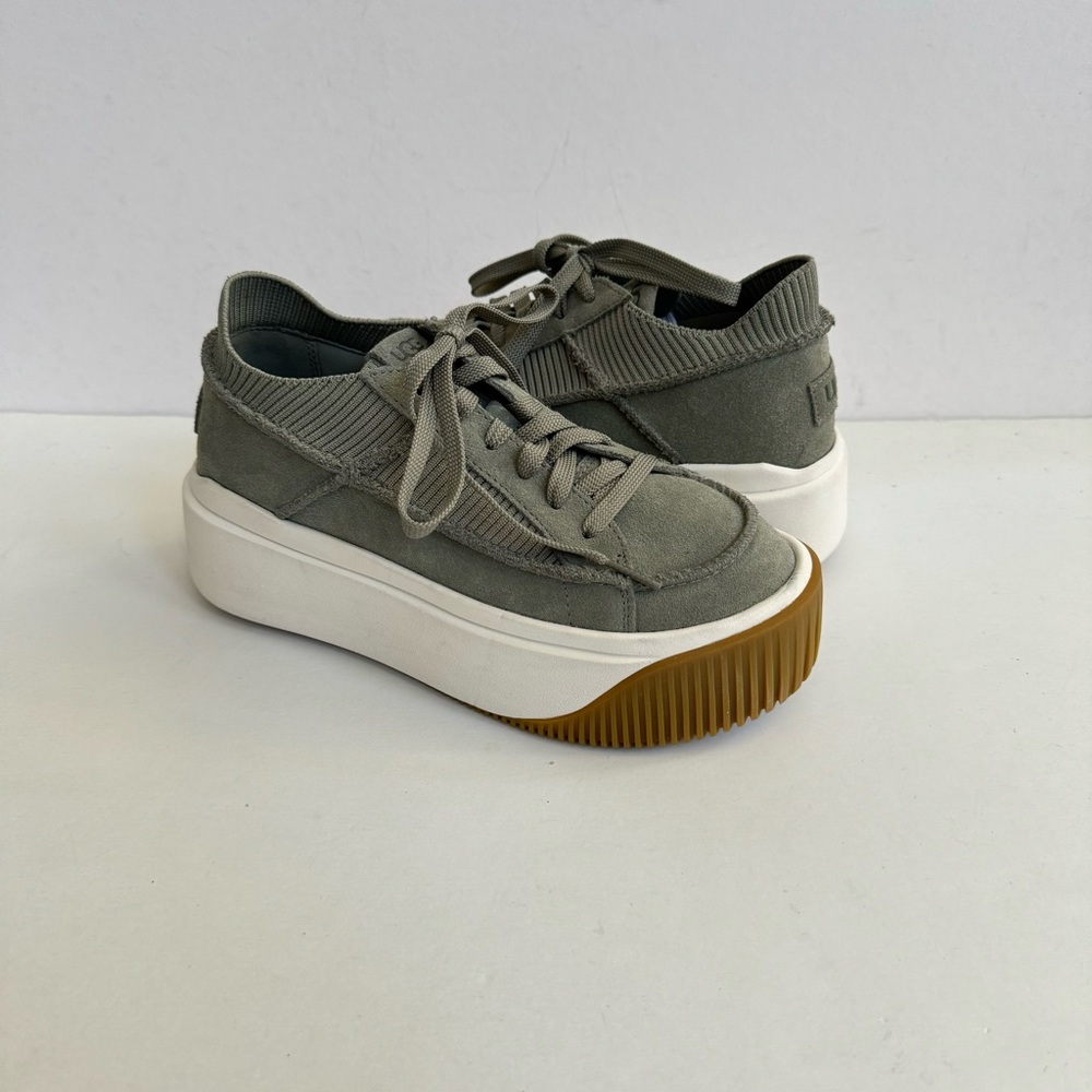 UGG EZ-DUZZIT LACE SHADED CLOVER PLATFORM SNEAKER SHOES US 6.5